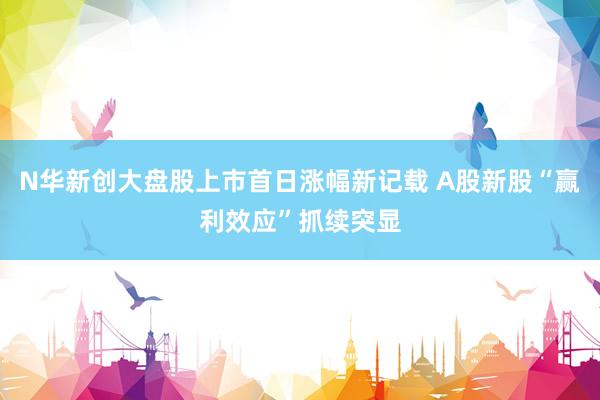 N华新创大盘股上市首日涨幅新记载 A股新股“赢利效应”抓续突显