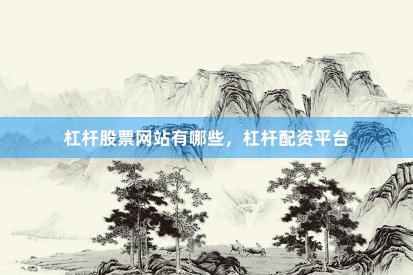 杠杆股票网站有哪些，杠杆配资平台
