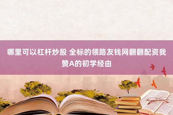 哪里可以杠杆炒股 全标的领路友钱网翻翻配资我赞A的初学经由